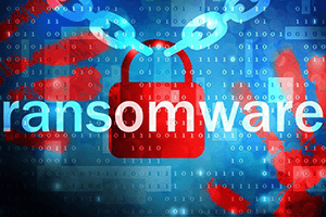 Image of computer code with a lock in front of it